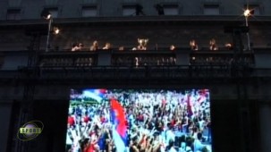 Dоčekani prvaci Evrope. Na trgu Nikole Pašića okupilo se nekoliko hiljada ljudi da pozdrave nove šampione.